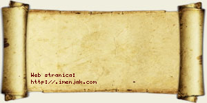 Janko Aljančić vizit kartica